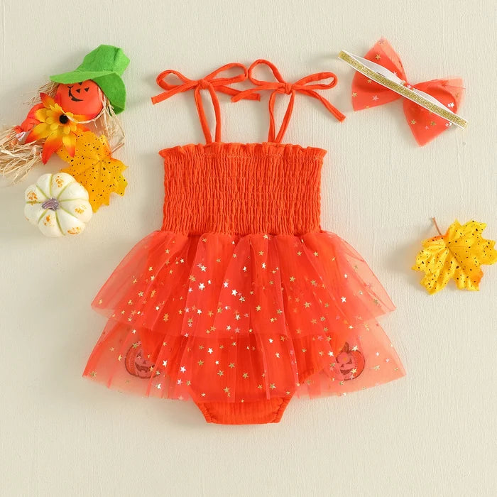 HALLOWEEN Layered Tutu Romper