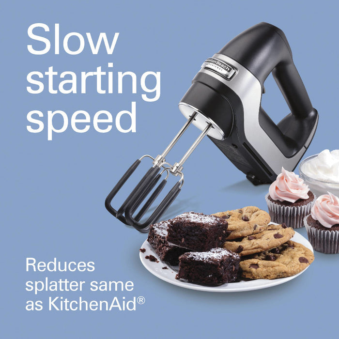HAMILTON BEACH Pro 7-speed hand mixer - Factory serviced with Home Essentials Warranty - 62655C
