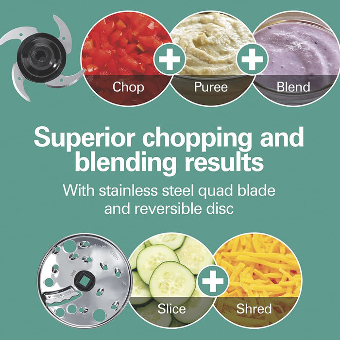 HAMILTON BEACH Stack and Snap Compact Food Processor - 70510