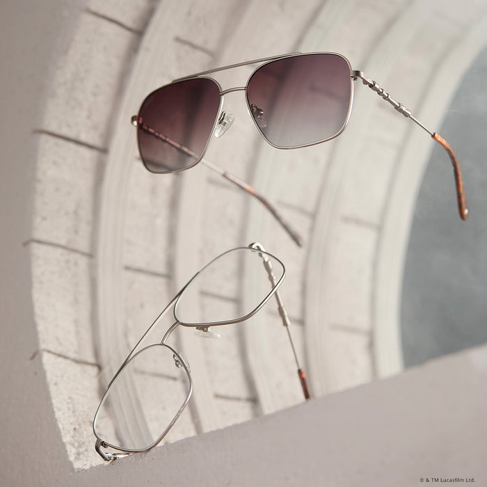 group shot of star wars x diff eyewear Han Solo 2.0 glasses