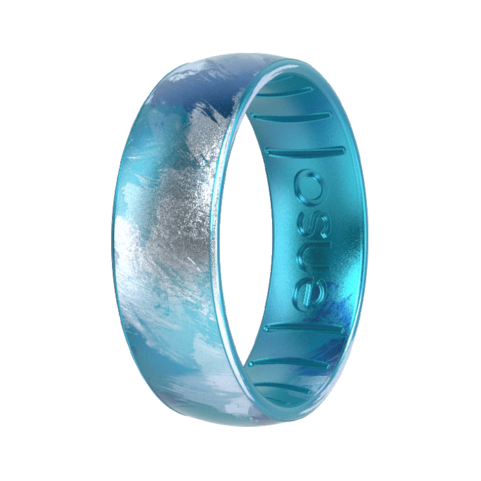 Handcrafted Classic Silicone Ring - Deep Sea