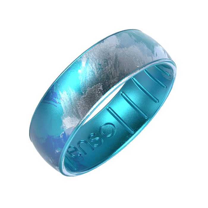 Handcrafted Classic Silicone Ring - Deep Sea