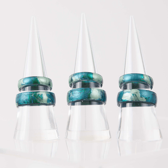 Handcrafted Classic Silicone Ring - Forest