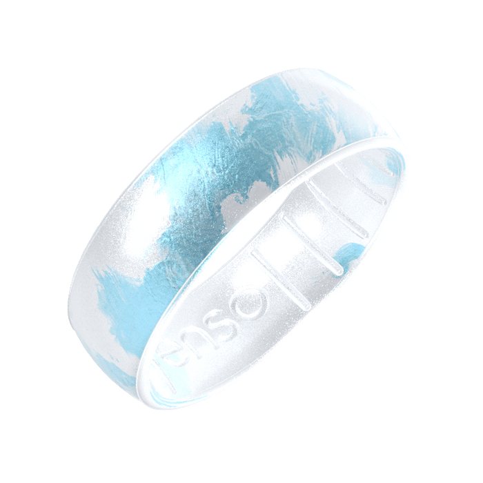 Handcrafted Classic Silicone Ring - Ocean Mist