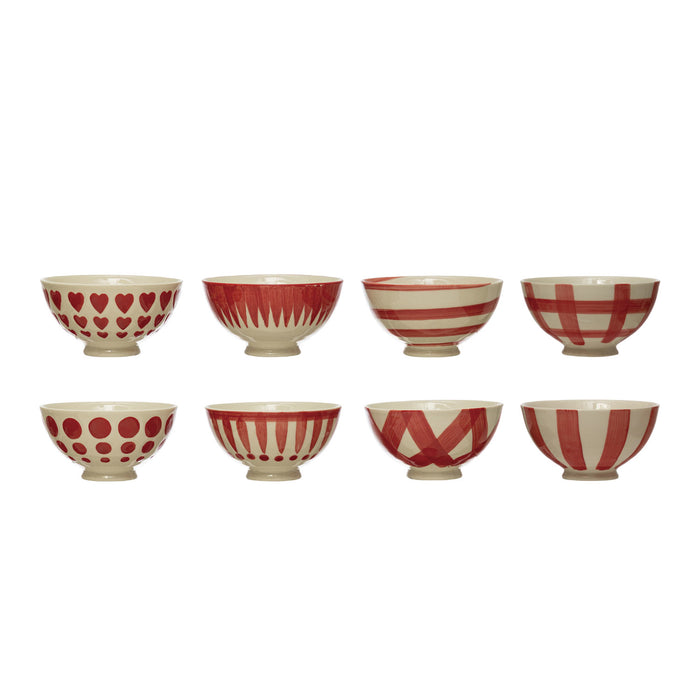 Handpainted Stoneware Latte Bowl