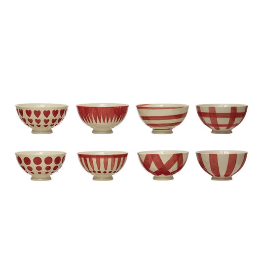 Handpainted Stoneware Latte Bowl