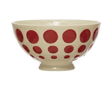 Handpainted Stoneware Latte Bowl