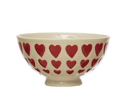 Handpainted Stoneware Latte Bowl