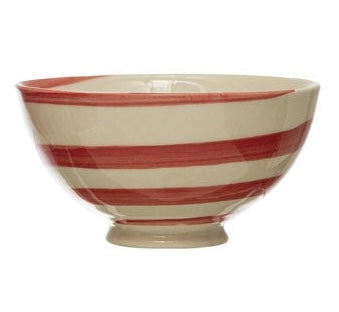 Handpainted Stoneware Latte Bowl