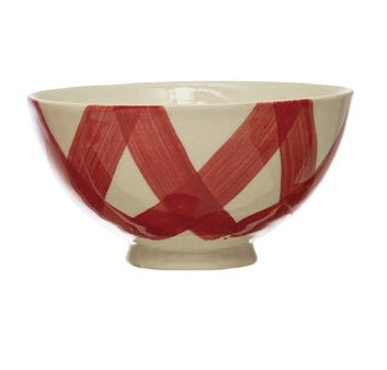 Handpainted Stoneware Latte Bowl