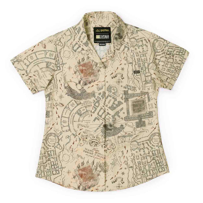 RSVLTS XS RSVLTS Harry Potter Series 3 "Mischief Managed" Women _ KUNUFLEX Short Sleeve Shirt
