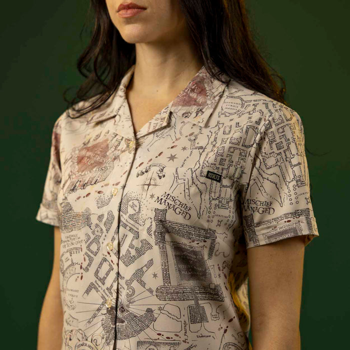 RSVLTS RSVLTS Harry Potter Series 3 "Mischief Managed" Women _ KUNUFLEX Short Sleeve Shirt