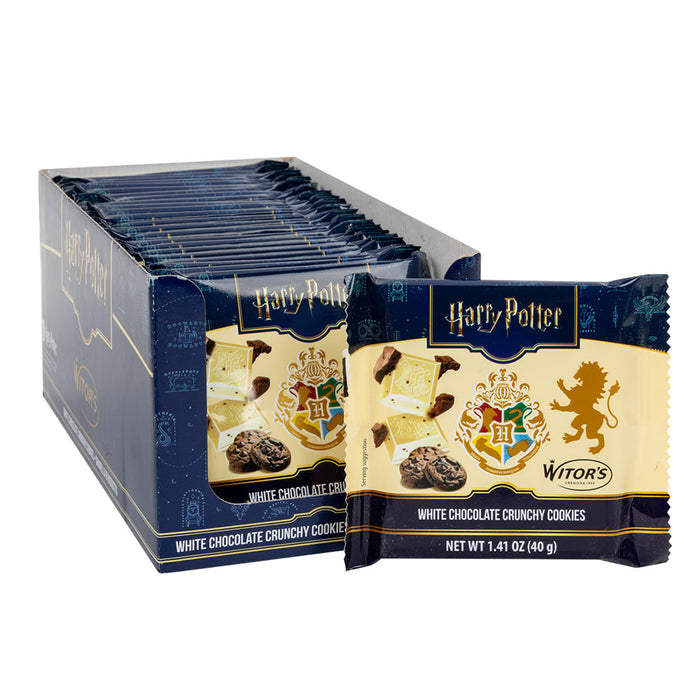 Harry Potter White Chocolate Crunchy Cookies Candy Bar - 24 Count