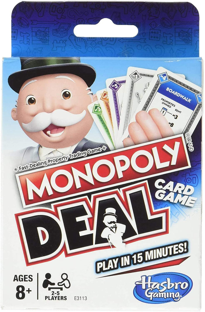 HASBRO  Monopoly Deal: is a fast-paced, totally addictive card game that you can play in minutes! Deal and steal your way to success - E3113 ebuystt