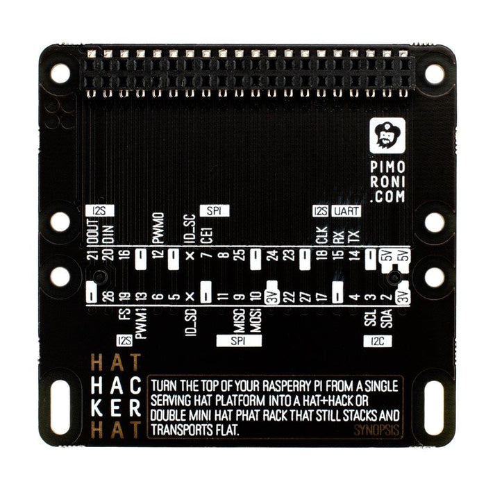 HAT Hacker HAT by Pimoroni - The Pi Hut