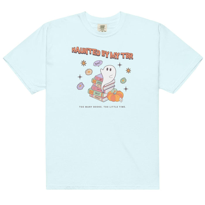 Haunted by TBR Tee Shirt - The Bean Workshop - book lovers, bookish, box tee, halloween