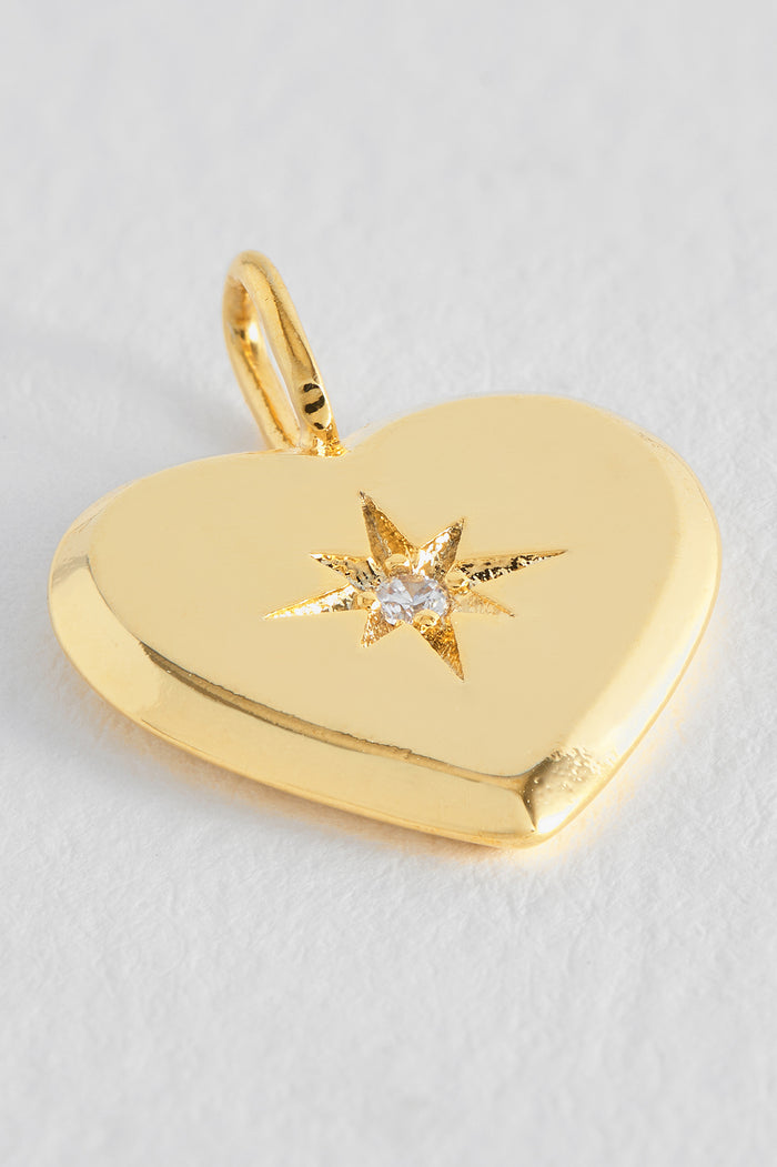 Heart CZ Charm