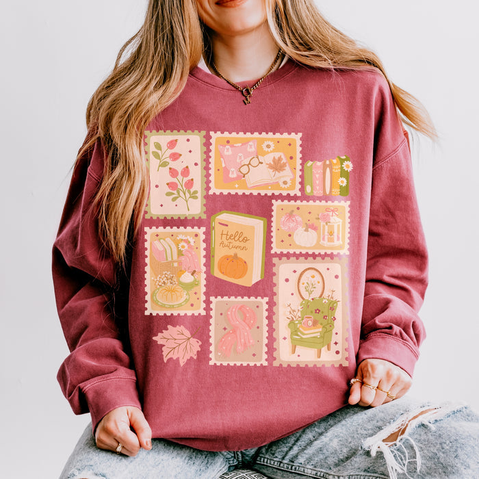 Hello Autumn Fleece Crewneck Sweatshirt