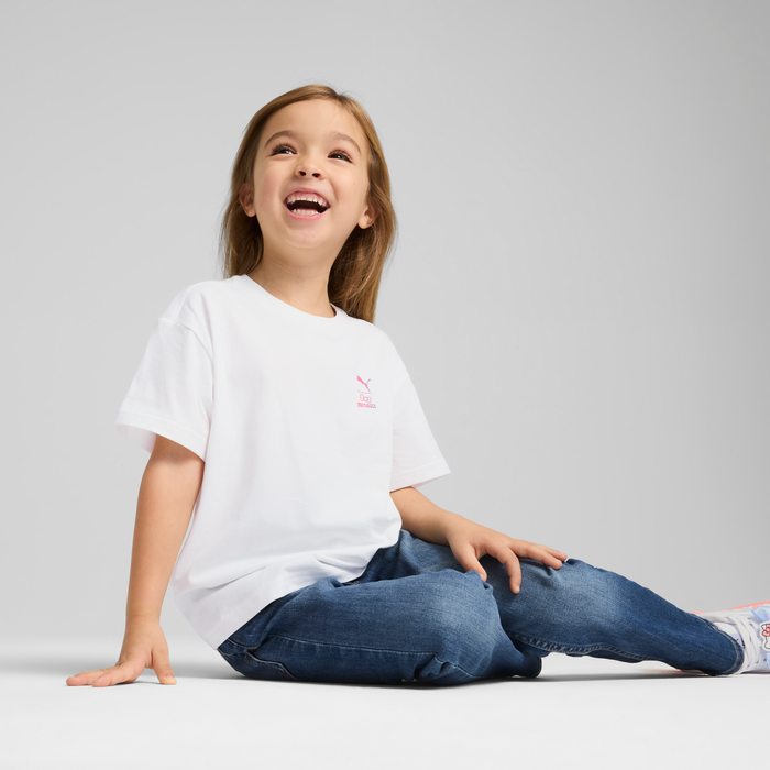 Hello Kitty and Friends x PUMA Kids Relaxed Graphic Tee (PUMA White) Apparel PUMA