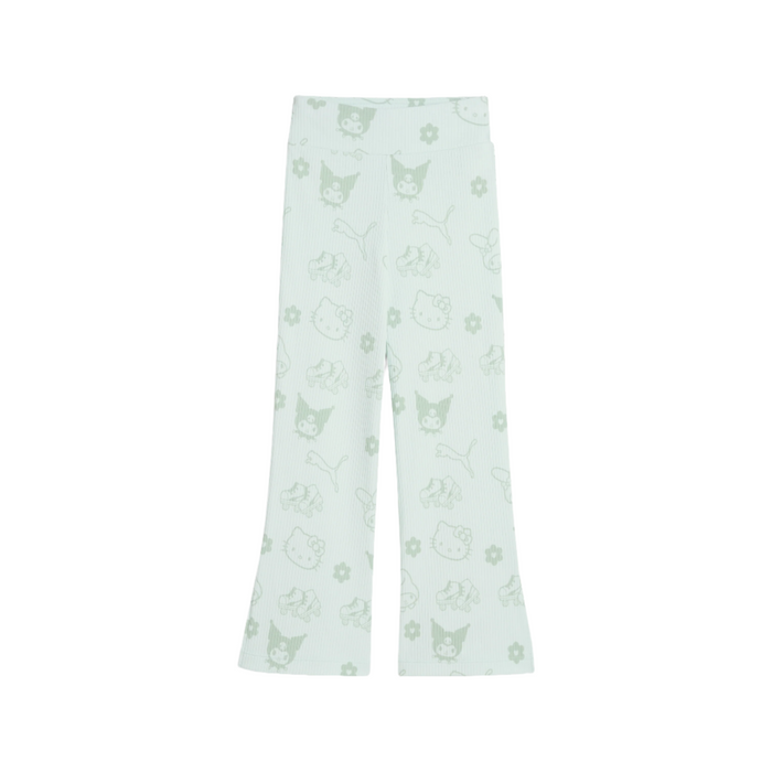 Hello Kitty and Friends x PUMA Kids Ribbed Flared Leggings (Peaceful Blue) Apparel PUMA