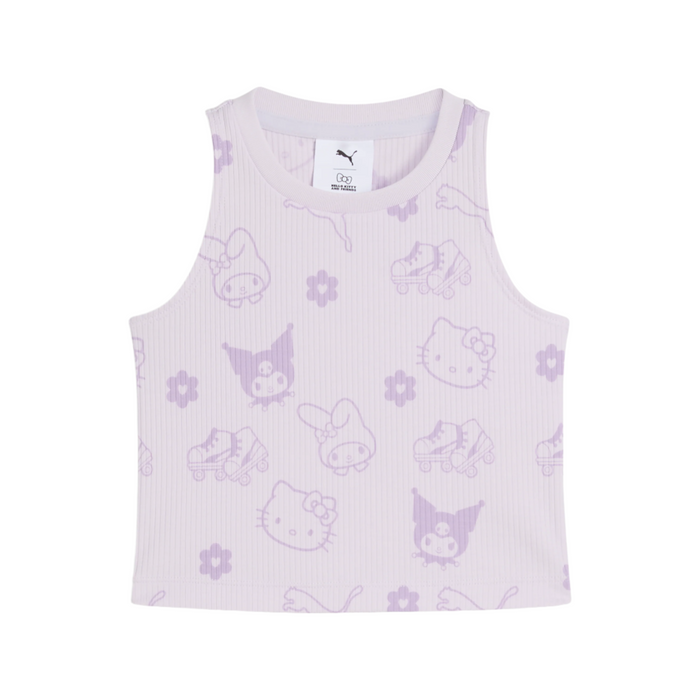 Hello Kitty and Friends x PUMA Kids Ribbed Tank Top (Lilac Frost) Apparel PUMA