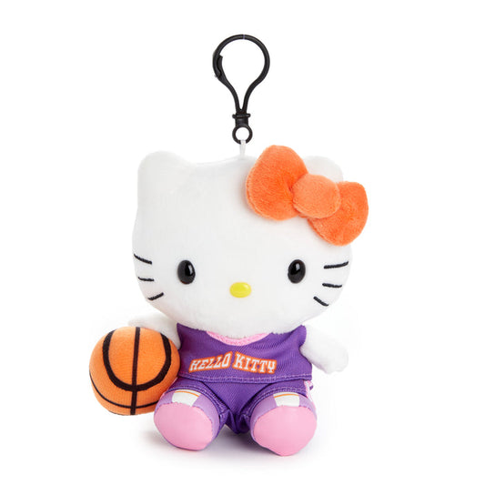 Hello Kitty Basketball Mascot Clip (Activities Series) Plush NAKAJIMA CORPORATION