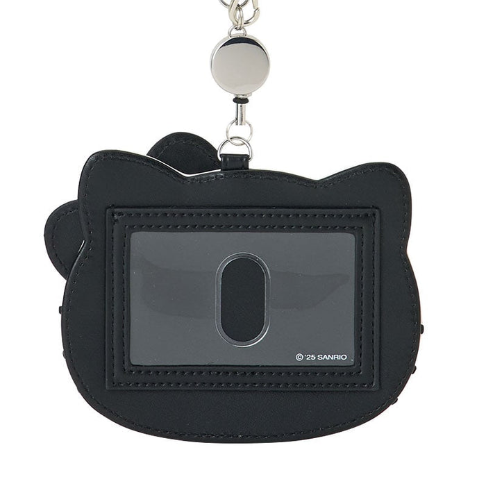 Hello Kitty Black Retractable ID Badge Reel (I Love Hello Kitty Series) Accessory Japan Original