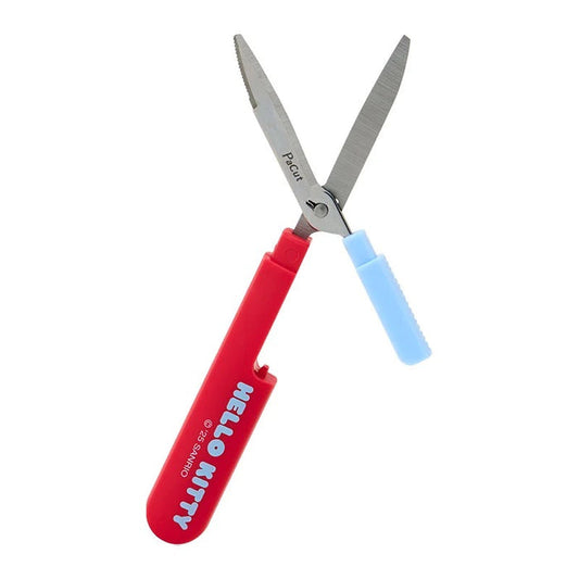 Hello Kitty Gingham Compact Scissors Stationery Japan Original