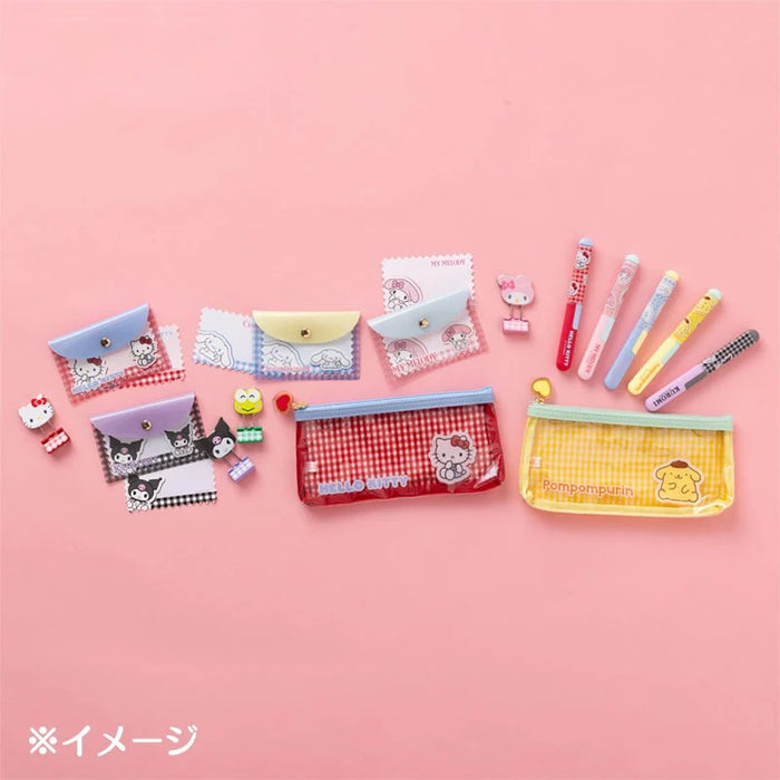 Hello Kitty Gingham Compact Scissors Stationery Japan Original