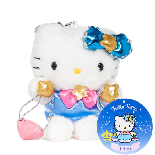 Hello Kitty Libra Plush Keychain Mascot (Zodiac Series) Accessory NAKAJIMA CORPORATION