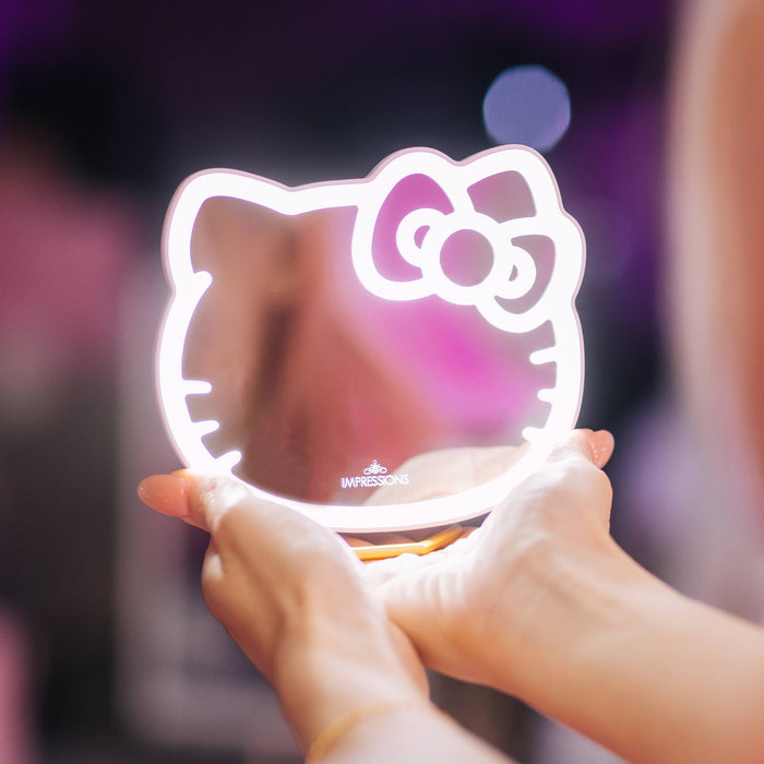 Hello Kitty x Impressions Vanity Pocket Mirror with Ring Stand Home Goods Impressions Vanity Co.