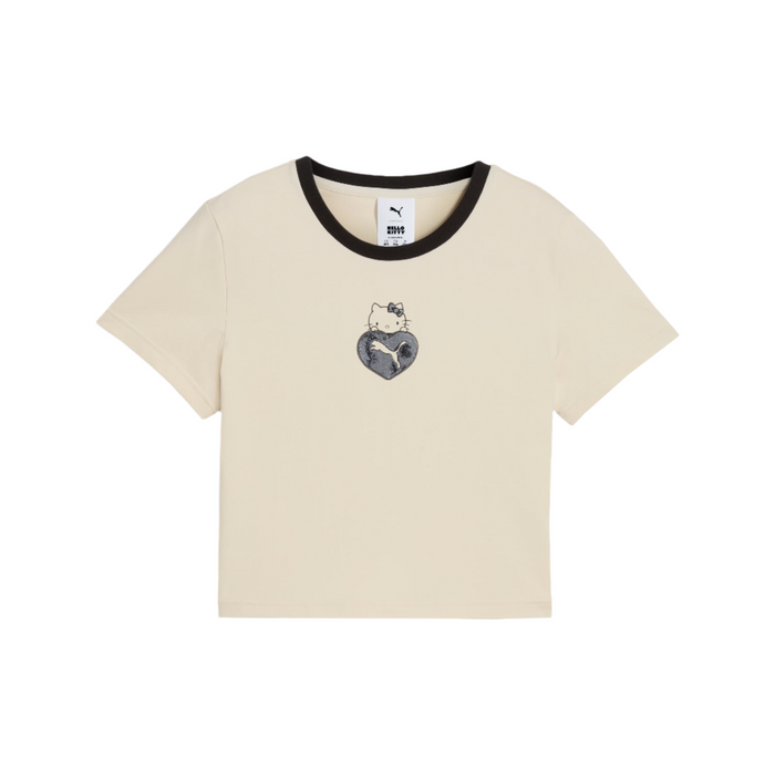 Hello Kitty x PUMA Graphic Baby Tee (Alpine Snow) Apparel PUMA