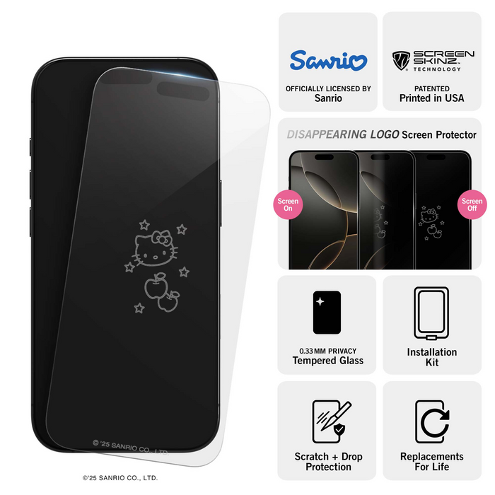 Hello Kitty x Screen Skinz Stars Clear Screen Protector Screen Skinz