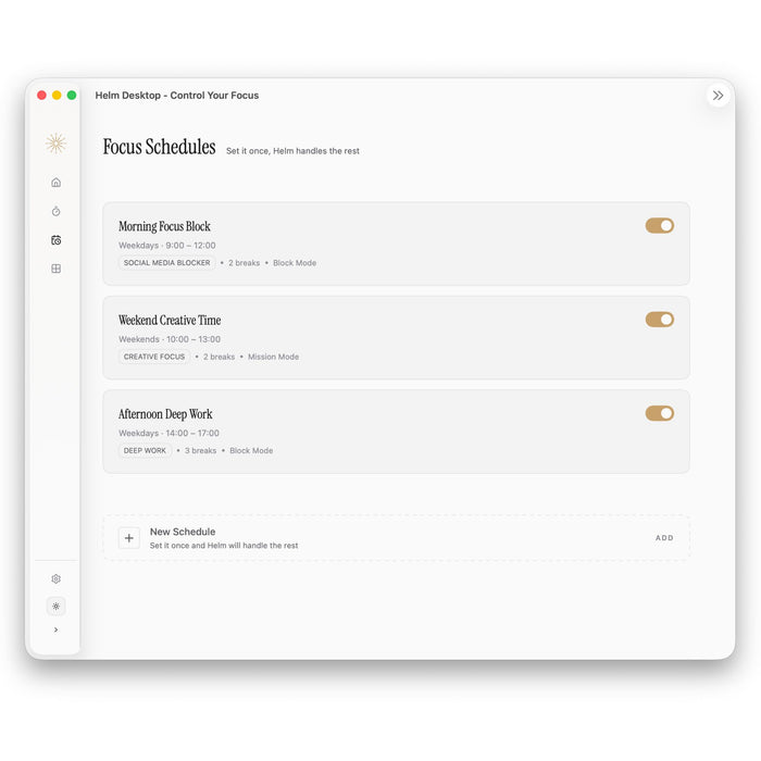 Helm Desktop App Office Accessories BestSelf Co.