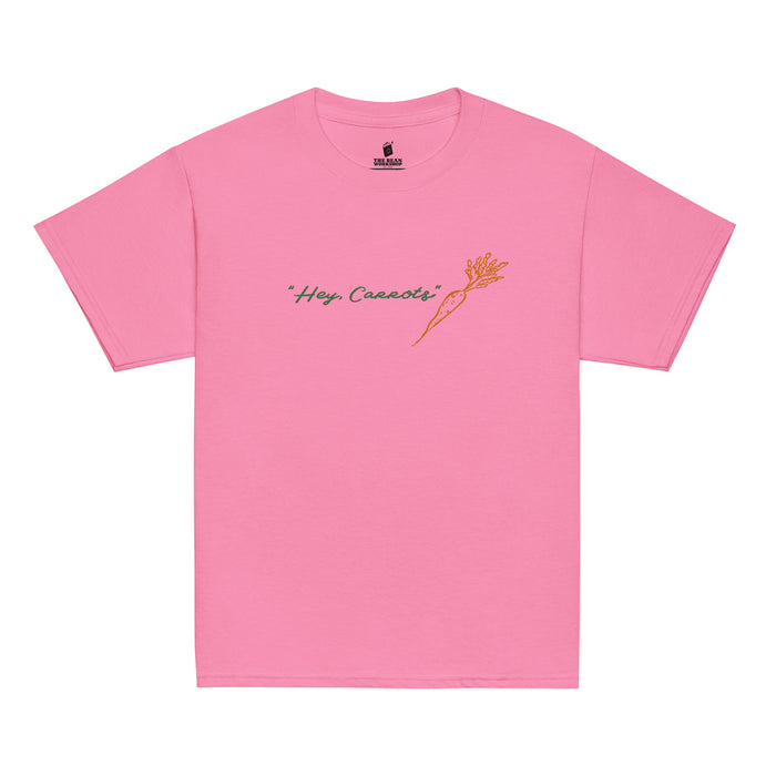 Hey, Carrots Youth T-Shirt - The Bean Workshop - Anne of Green Gables, Anne Shirley Fandom, Carrot Motif, Cottagecore Aesthetic, Gift for Young Book Lovers, Green Orange Illustration, Hey Carrots, Hey Carrots Youth Tee for Young Readers, Kids Anne of Green Gables Shirt, L.M. Montgomery, Whimsical Bookish Style, Youth T-Shirt