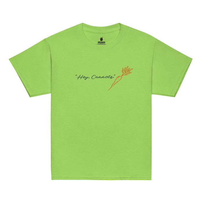 Hey, Carrots Youth T-Shirt - The Bean Workshop - Anne of Green Gables, Anne Shirley Fandom, Carrot Motif, Cottagecore Aesthetic, Gift for Young Book Lovers, Green Orange Illustration, Hey Carrots, Hey Carrots Youth Tee for Young Readers, Kids Anne of Green Gables Shirt, L.M. Montgomery, Whimsical Bookish Style, Youth T-Shirt