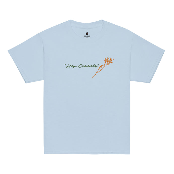 Hey, Carrots Youth T-Shirt - The Bean Workshop - Anne of Green Gables, Anne Shirley Fandom, Carrot Motif, Cottagecore Aesthetic, Gift for Young Book Lovers, Green Orange Illustration, Hey Carrots, Hey Carrots Youth Tee for Young Readers, Kids Anne of Green Gables Shirt, L.M. Montgomery, Whimsical Bookish Style, Youth T-Shirt
