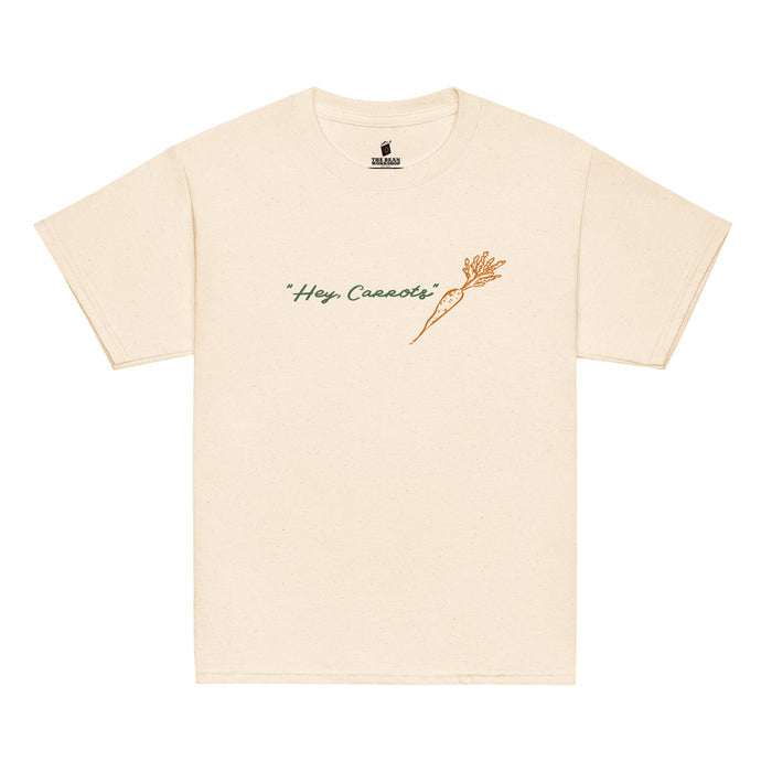 Hey, Carrots Youth T-Shirt - The Bean Workshop - Anne of Green Gables, Anne Shirley Fandom, Carrot Motif, Cottagecore Aesthetic, Gift for Young Book Lovers, Green Orange Illustration, Hey Carrots, Hey Carrots Youth Tee for Young Readers, Kids Anne of Green Gables Shirt, L.M. Montgomery, Whimsical Bookish Style, Youth T-Shirt