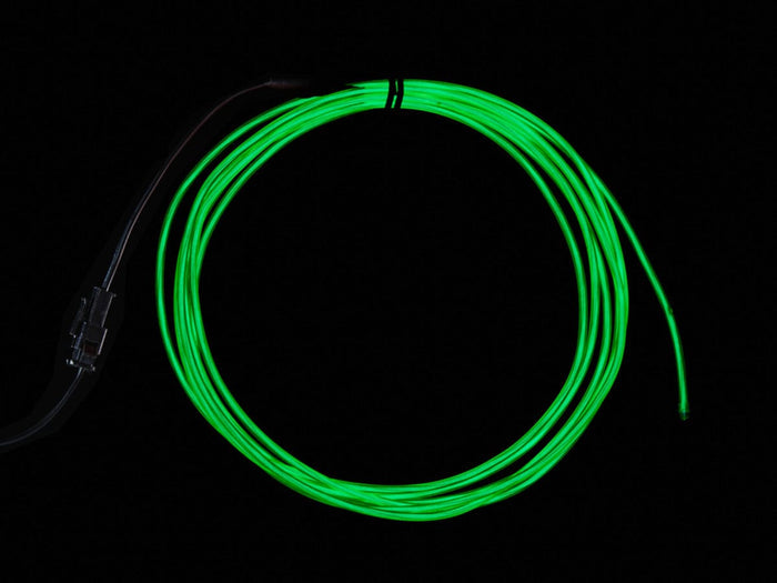 High Brightness Green Electroluminescent (EL) Wire - 2.5 meters (High brightness, long life) by The Pi Hut - The Pi Hut