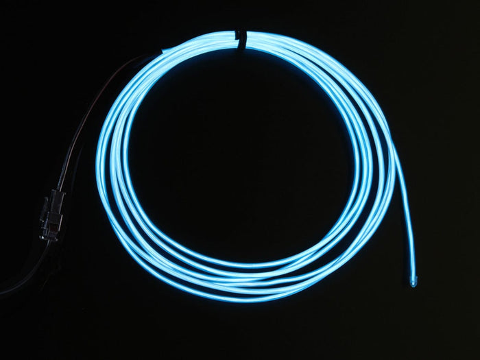 High Brightness White Electroluminescent (EL) Wire - 2.5 meters (High brightness, long life) by The Pi Hut - The Pi Hut