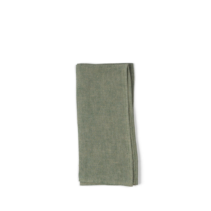 R+D.Lab Hopsack napkin in slate green linen