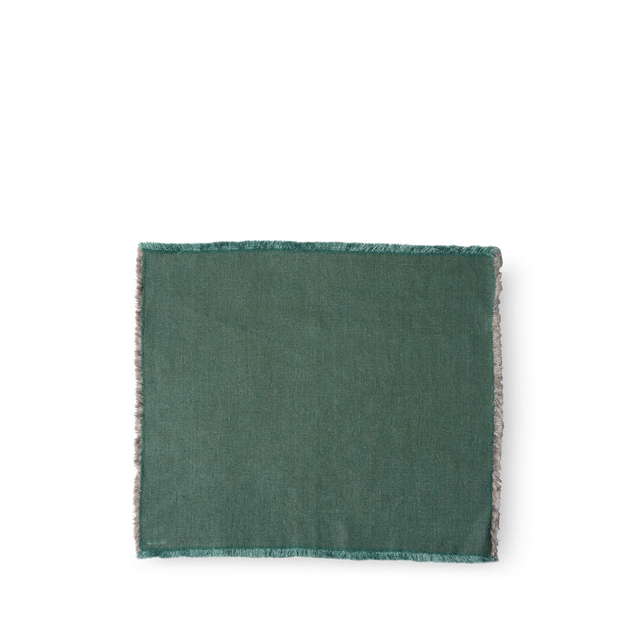 R+D.LAB Hopsack Placemat in Slate Green linen