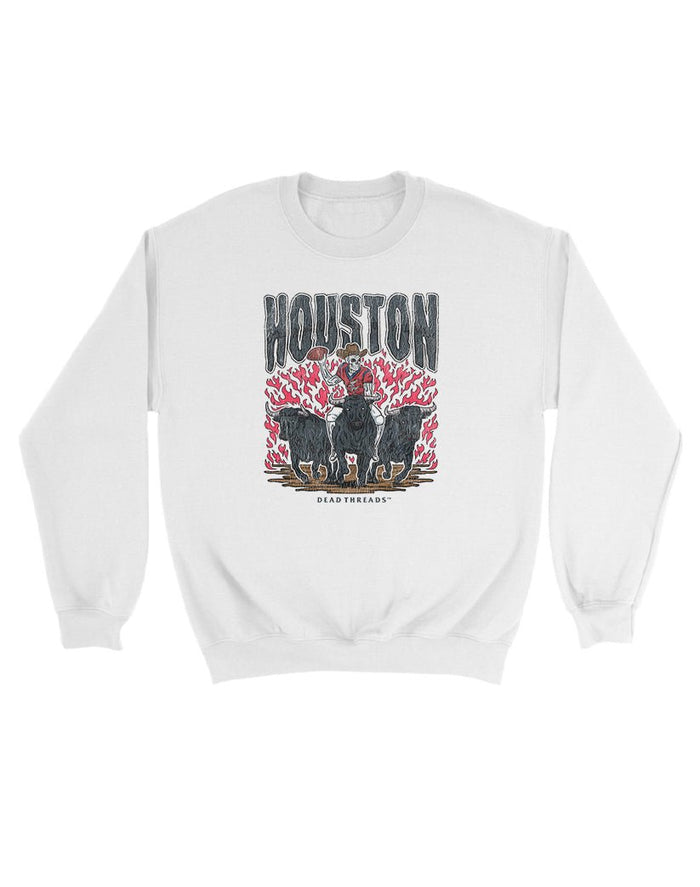HOUSTON FOOTBALL KIDS CREWNECK SWEATSHIRT – Kids clothes – Dead Threads Apparel