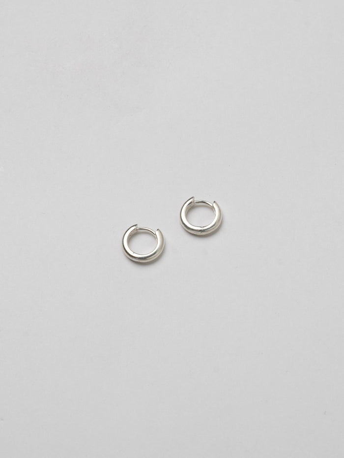 Wolf Circus Huggie Hoop Earrings in Sterling Silver-Earrings-wolfcircus.com