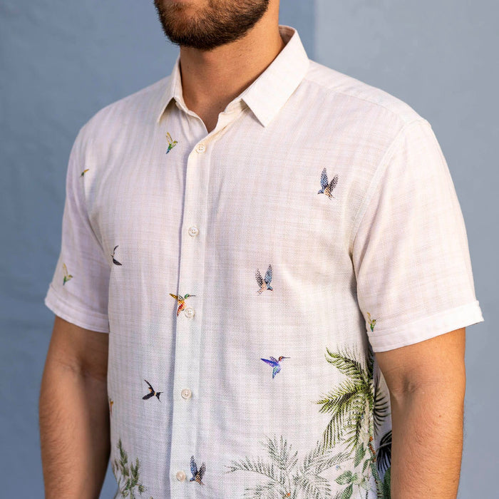 RSVLTS RSVLTS Bamboo Short Sleeve Shirt Hummingbird Bliss – Bamboo Short Sleeve Shirt Hummingbird Bliss – Bamboo Short Sleeve Shirt