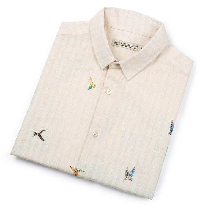 RSVLTS RSVLTS® RSVLTS Bamboo "Jungle Humming Birds" _ Bamboo Short Sleeve Shirt RSVLTS Bamboo "Jungle Humming Birds" _ Bamboo Short Sleeve Shirt