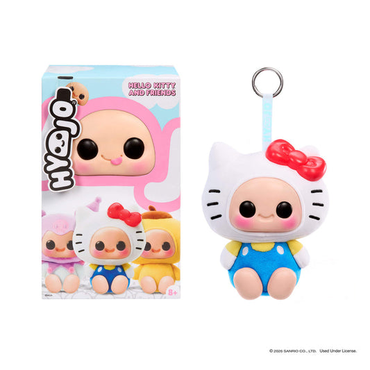 Hello Kitty keychain with packaging on a white background