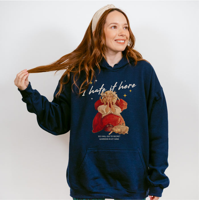 I Hate It Here Hoodie - The Bean Workshop - bookish, hoodie, read everyday, Taylor Swift