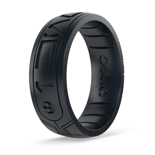 Star Wars™ Silicone Ring - I Know (Aurebesh) - Black Pearl