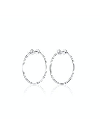 Icon Hoops - Small in Platinum